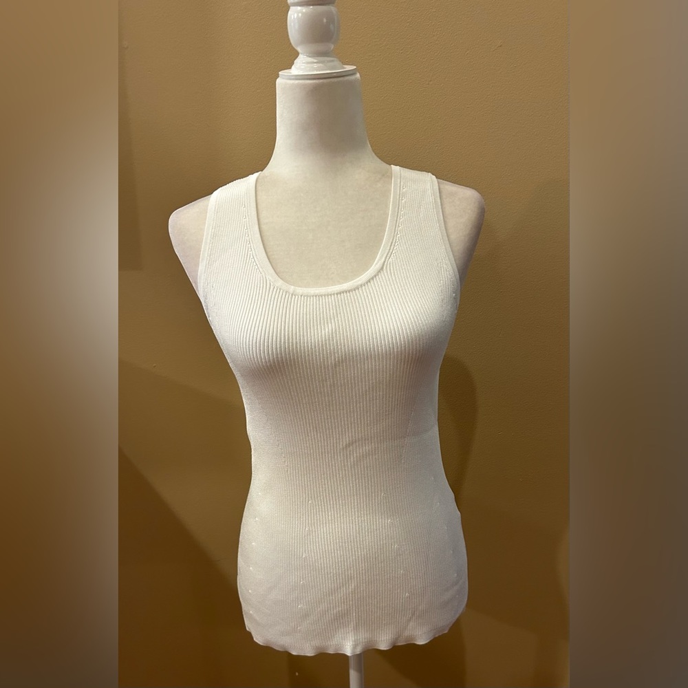 White House Black Market Sleeveless Sweater Tank, Size S